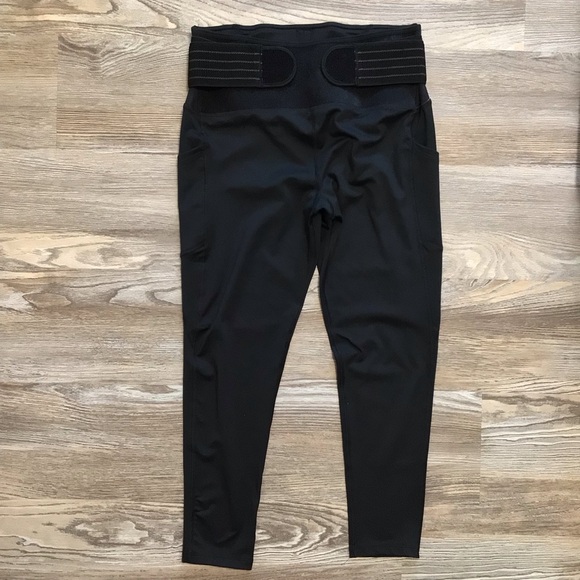 Tommie Copper Black Adjustable Strap 24”Leggings Mid Rise Large NWT - Picture 5 of 16